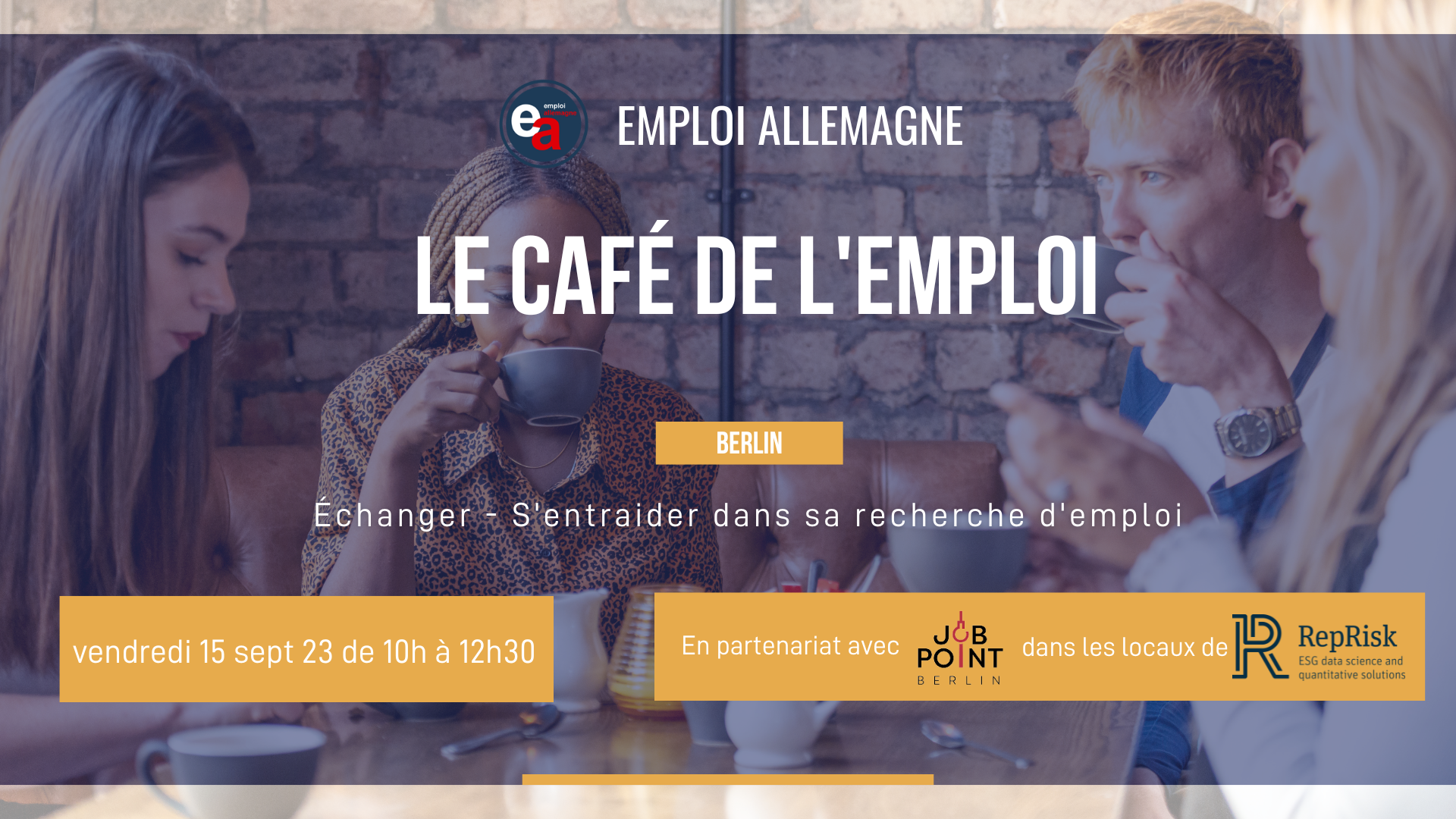 Le café de l'emploi dans les locaux de RepRisk